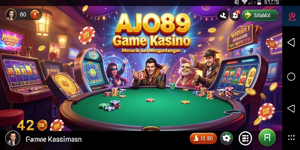 Tampilan gameplay seru dan menegangkan dari AJO89 di kasino.