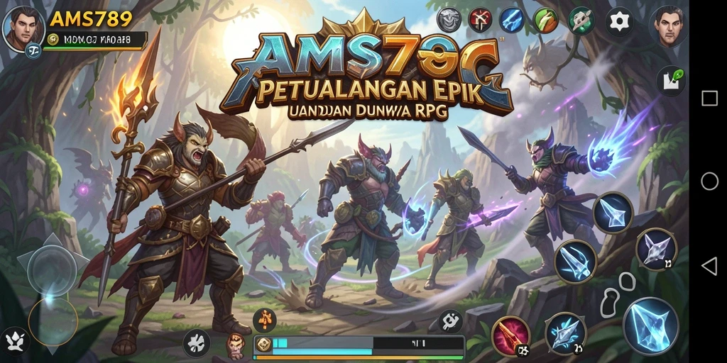 Tampilan gameplay RPG yang dinamis dan mendebarkan.