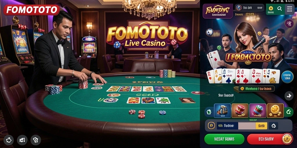 Tampilan gameplay FOMOTOTO yang memukau dan interaktif.