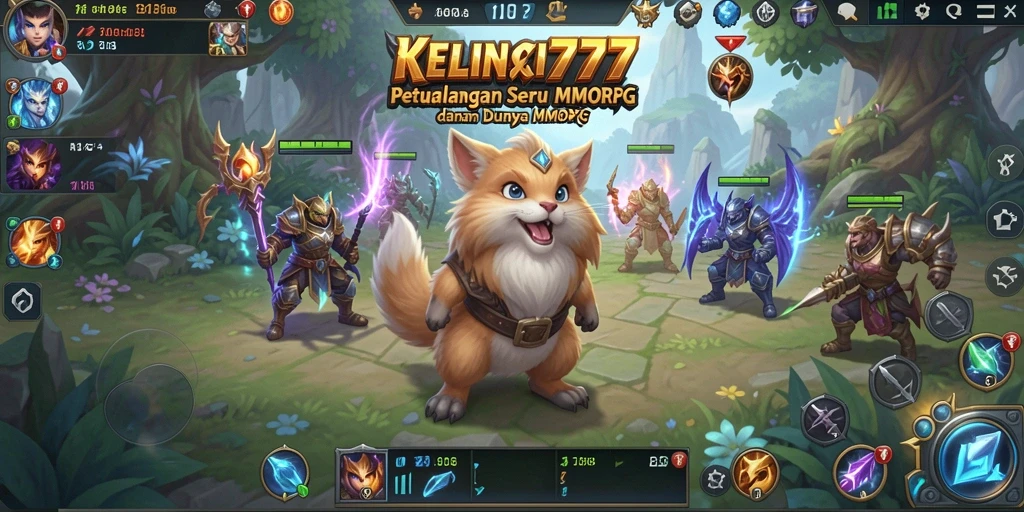 Screenshot utama KELINCI777 menunjukkan aksi seru dalam dunia MMORPG.