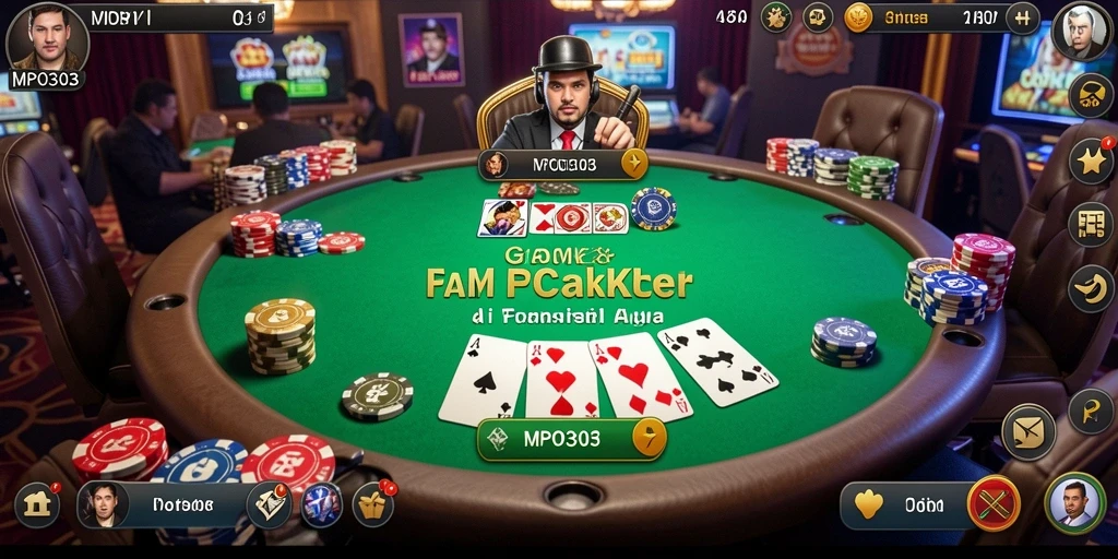 Tampilan menarik dari gameplay Poker di MPO303.