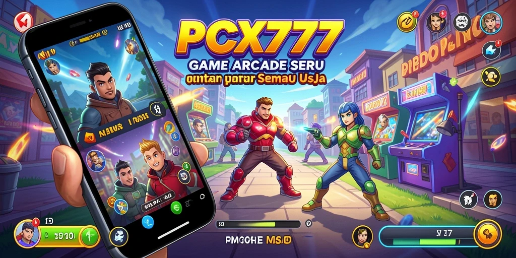 Tampilan gameplay seru dan dinamis dari PCX777.