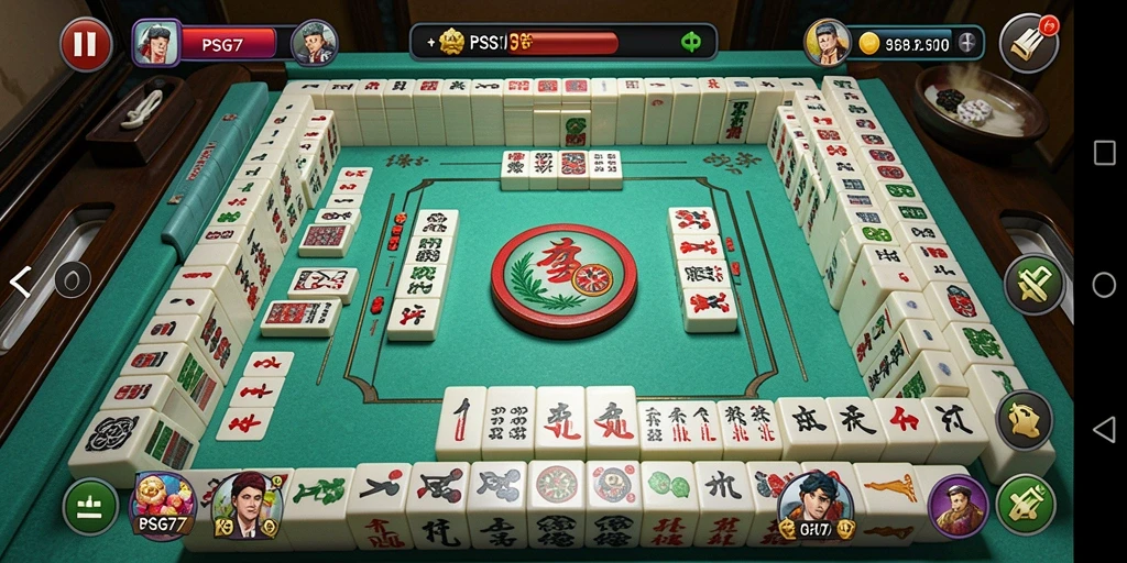 Tampilan gameplay Mahjong yang menarik dan penuh warna.