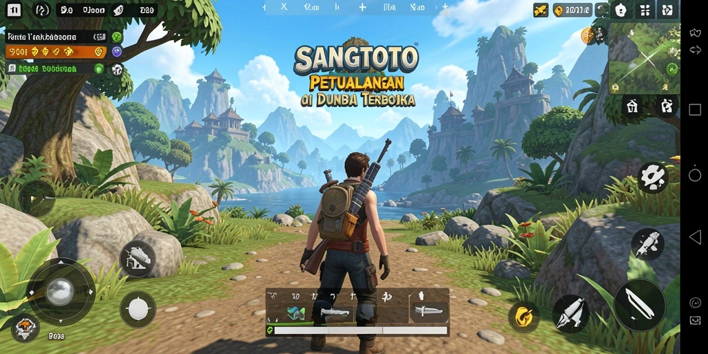 Tangkapan layar menampilkan gameplay SANGTOTO di dunia Open World.