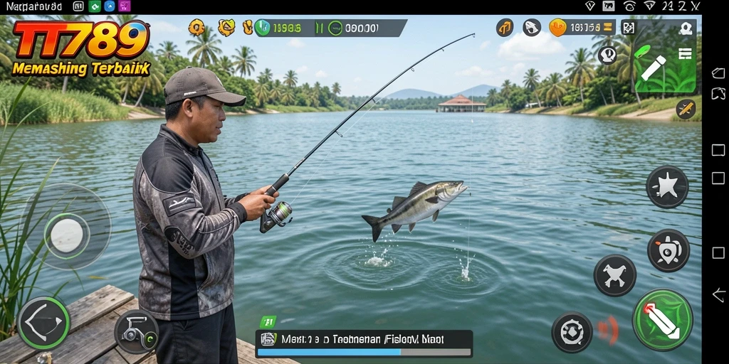 Gameplay TT789 menampilkan pengalaman memancing yang seru dan interaktif.