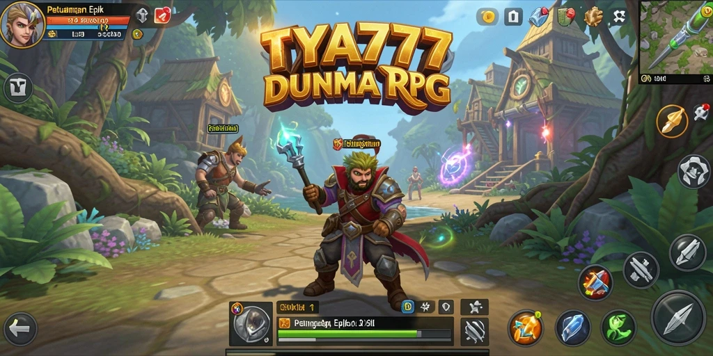 Tampilan Gameplay TYA777 dengan pertarungan seru dan karakter yang menarik.